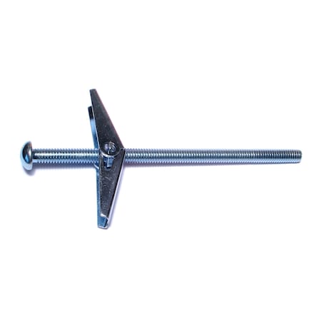 Midwest Fastener Toggle Bolt, 6" L, Steel, 25 PK 04100